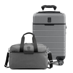 Travelpro® x Travel + Leisure Ensemble de bagages à main compacts à roulettes et fourre-tout sous le siège