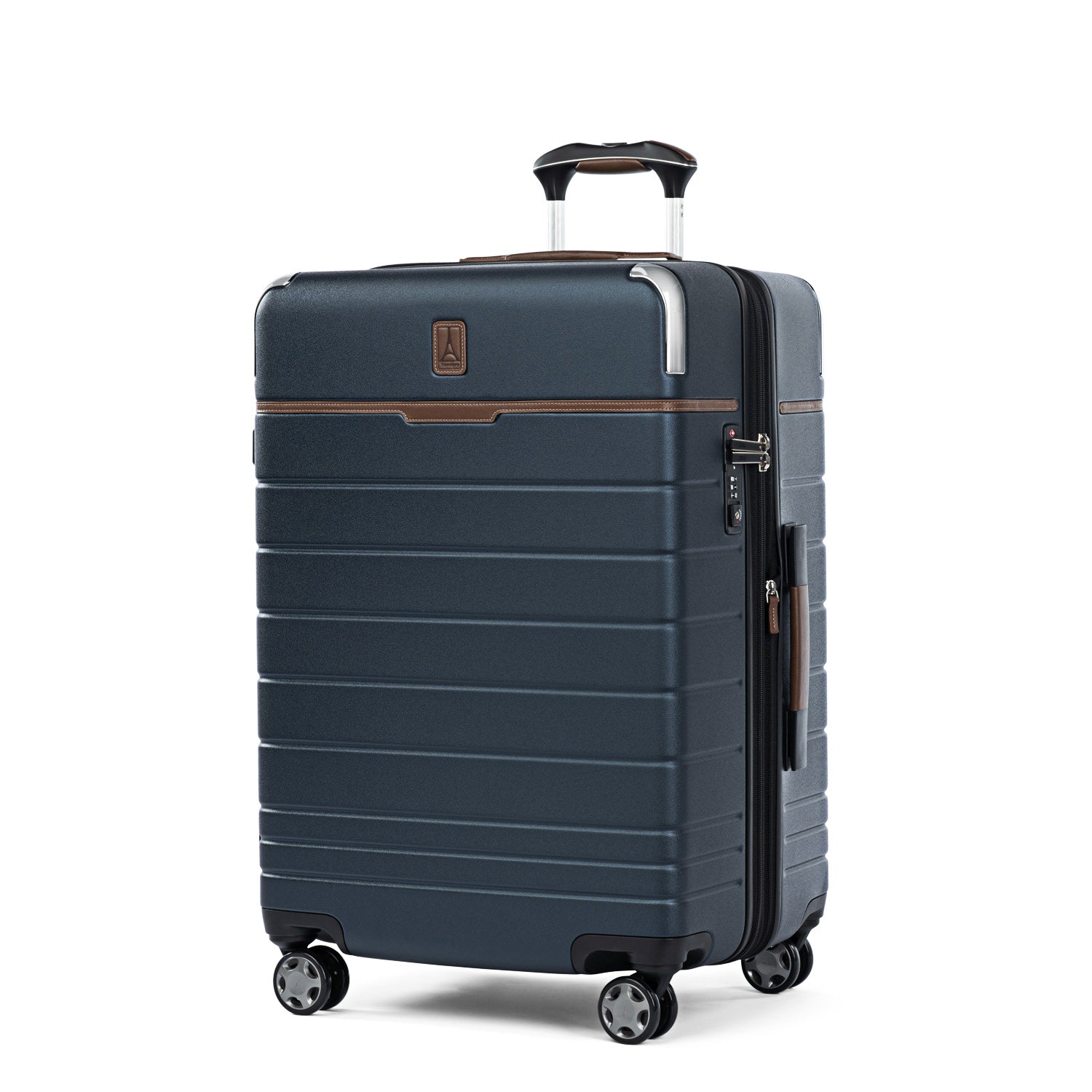 Travelpro® x Travel + Leisure Ensemble de bagages de taille moyenne avec valise d'enregistrement et sac de week-end à fond rabattable