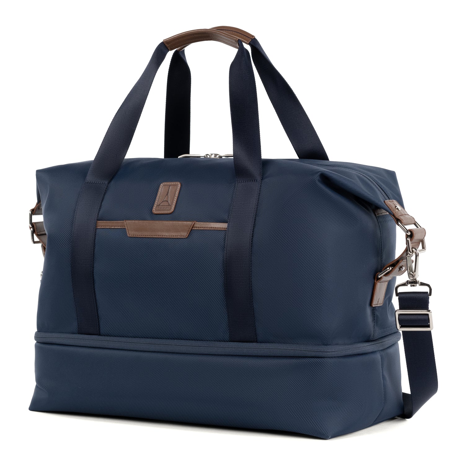 Travelpro® x Travel + Leisure Ensemble de bagages de taille moyenne avec valise d'enregistrement et sac de week-end à fond rabattable