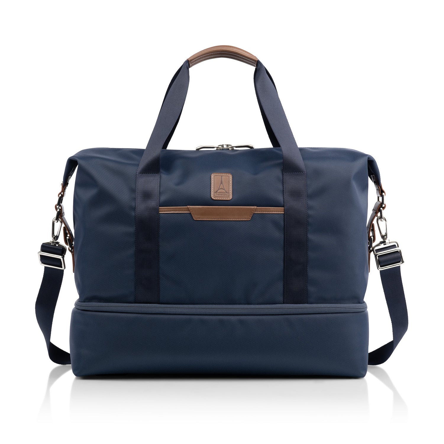 Travelpro® x Travel + Leisure Large Check-in Spinner and Drop-Bottom Weekender Bag Luggage Set