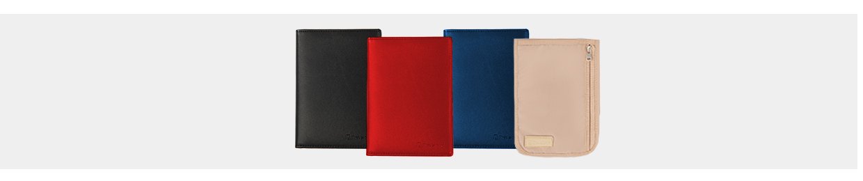 PORTE-PASSEPORTS, ORGANISATEURS DE CARTES ET POCHETTES DE SÉCURITÉ